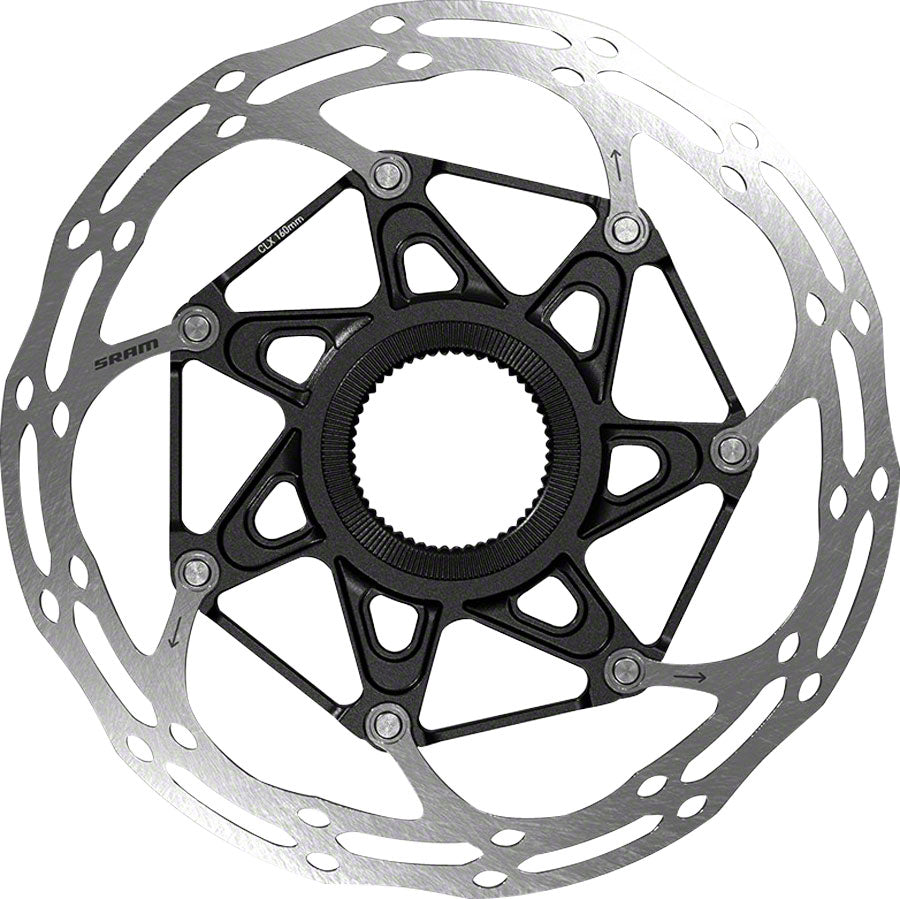 SRAM CenterLine X Disc Brake Rotor - 160mm Center Lock Silver/Black Disc Rotor SRAM