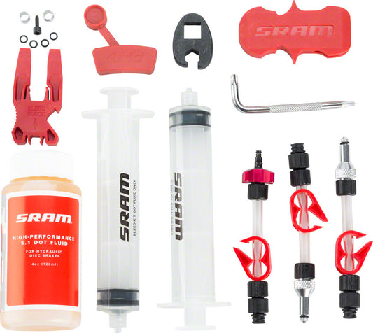 SRAM Standard Disc Brake Bleed Kit - For SRAM X0 XX Guide Level Code HydroR G2 DOT Fluid Brake Tools SRAM   