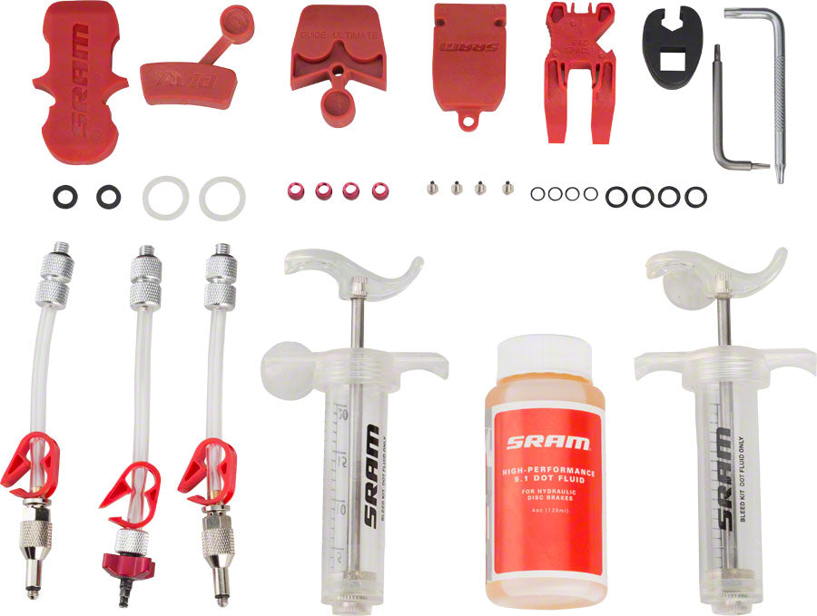 SRAM Pro Disc Brake Bleed Kit - For SRAM X0 XX Guide Level Code HydroR G2 DOT Fluid Brake Tools SRAM