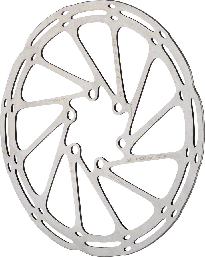 SRAM CenterLine Disc Brake Rotor - 200mm 6-Bolt Silver Disc Rotor SRAM