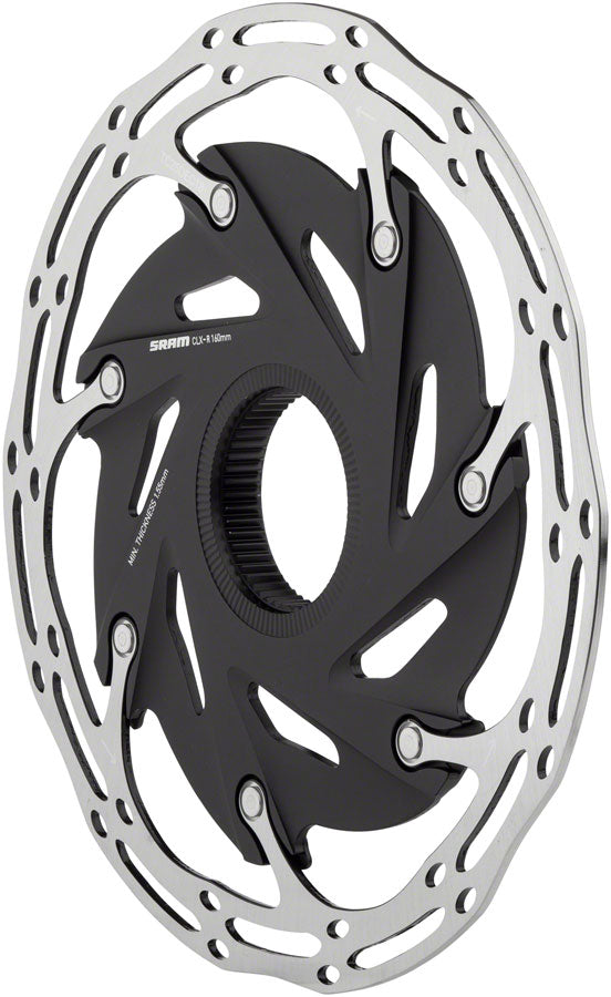 SRAM CenterLine XR Disc Brake Rotor - 160mm Center Lock Silver/Black Disc Rotor SRAM