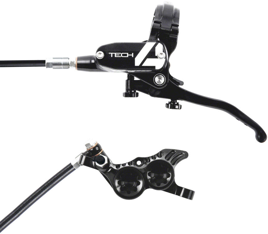 Hope Tech 4 V4 Disc Brake and Lever Set - Front Hydraulic Post Mount Black Disc Brake & Lever Hope