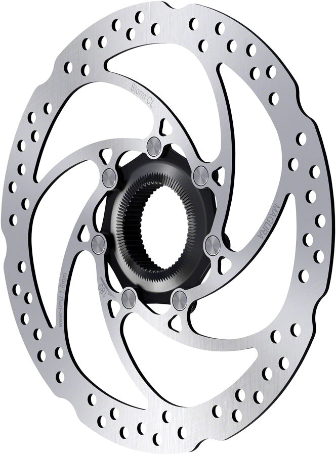 Magura Storm CL Disc Brake Rotor - 160mm Center Lock For Thru-Axle Hub Silver Disc Rotor Magura