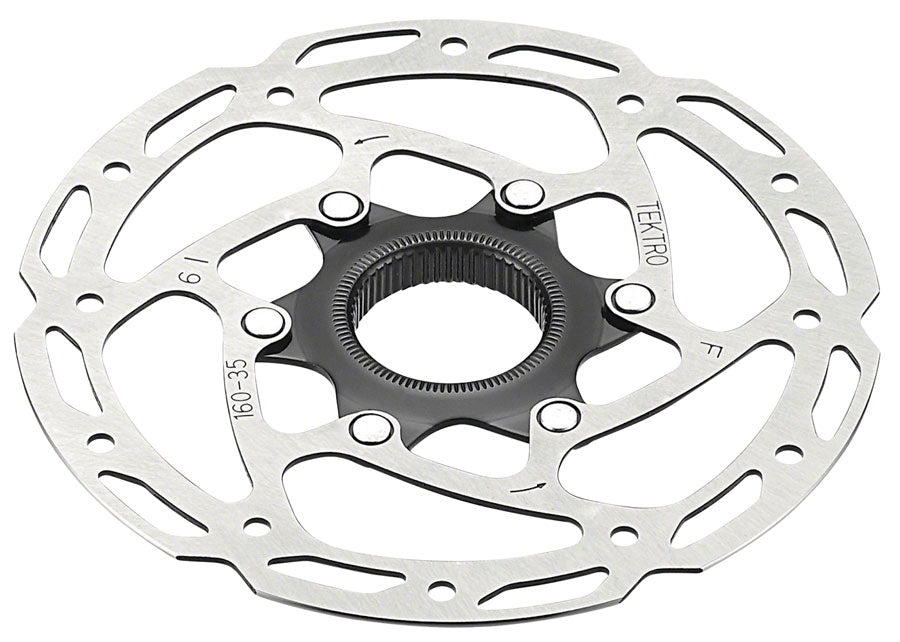 Tektro TR203-35 Disc Brake Rotor - 203mm Center-Lock Silver Disc Rotor Tektro