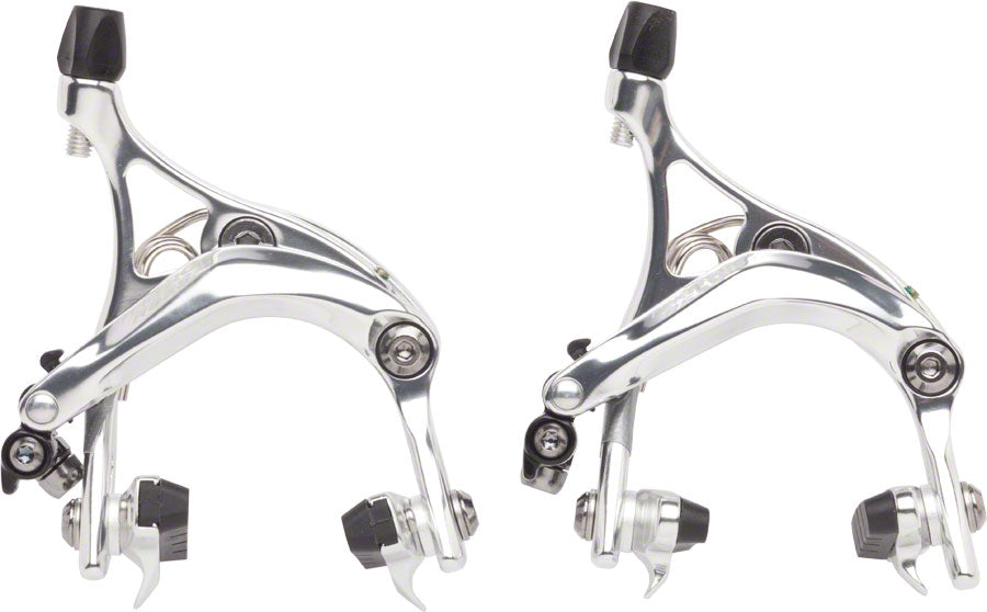 Tektro R539 Road Caliper Set Front & Rear Silver 47-57mm QR Road Caliper Brakes Tektro