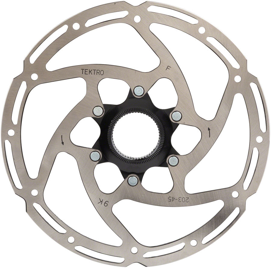 Tektro TR160-45 Disc Brake Rotor - 160mm Center-Lock 2.3mm Thickness Silver Disc Rotor Tektro