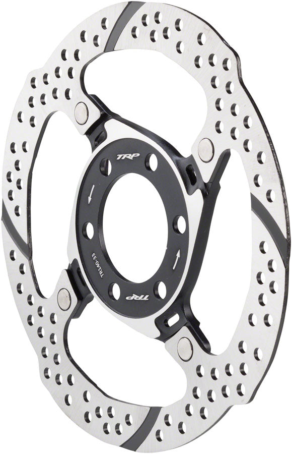 TRP-33 Disc Brake Rotor - 140mm 6-Bolt 1.8mm Silver/Black Disc Rotor TRP