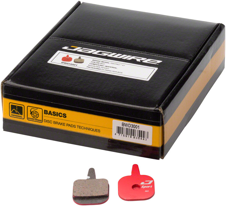 Jagwire Mountain Sport Disc Brake Pads for Tektro IO: Box of 25 Pairs Disc Brake Pads Jagwire