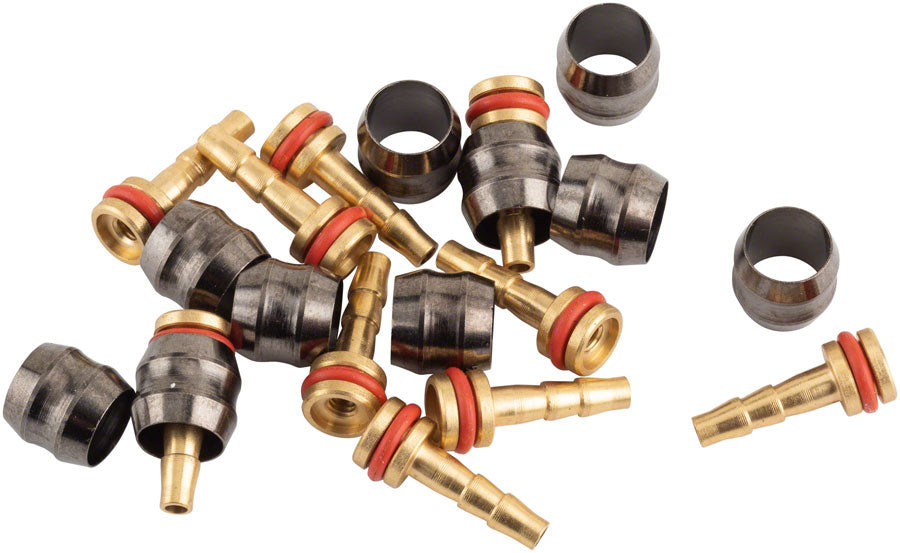 TRP Hydraulic Hose Kit - For 5.0mm Compression Ferrules Brass Inserts O-Rings 10/Each Disc Hose and Parts TRP
