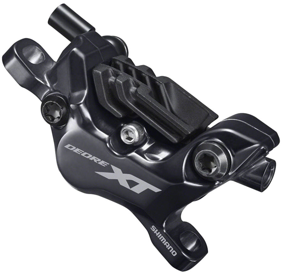 Shimano Deore XT BL-M8100/BR-M8120 Disc Brake Lever - Rear Hydraulic Post Mount 4-Piston Finned Pads I-SPEC EV Clamp Band BLK Disc Brake & Lever Shimano