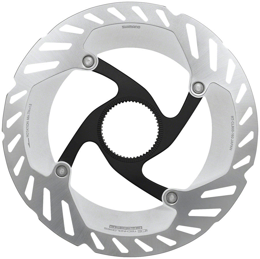 Shimano GRX RT-CL800 S Disc Brake Rotor Lockring - 160mm CenterLock Silver Disc Rotor Shimano