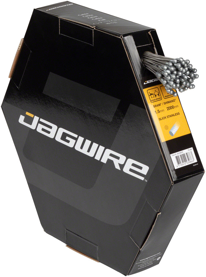 Jagwire Sport Brake Cable 1.5x2000mm Slick Stainless SRAM/Shimano Road Box of 100 Cables and Housing Jagwire
