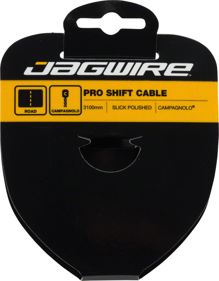 Jagwire Pro Shift Cable - 1.1 x 3100mm Polished Slick Stainless Steel For Campagnolo Cables and Housing Jagwire
