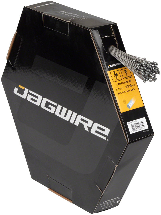 Jagwire Sport Shift Cable - 1.1 x 2300mm Slick Stainless Steel For Campagnolo Box of 100 Cables and Housing Jagwire