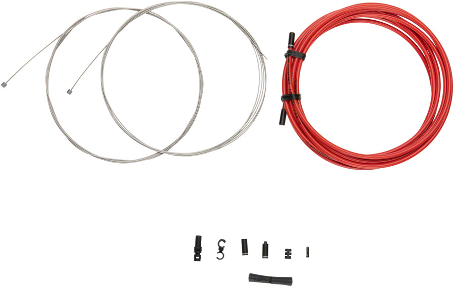 Jagwire Sport XL Shift Cable Kit SRAM/Shimano Red Cables and Housing Jagwire