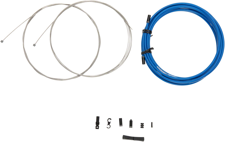 Jagwire Sport XL Shift Cable Kit SRAM/Shimano Blue Cables and Housing Jagwire