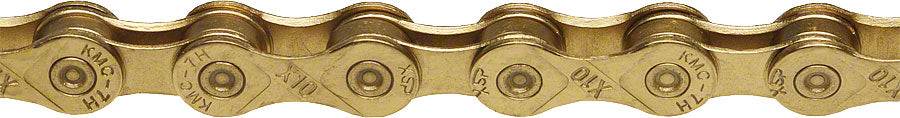KMC X10 Chain - 10-Speed 116 Links Gold Chains KMC