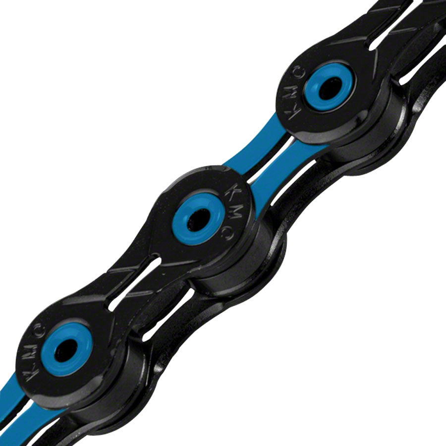 KMC DLC 11 Chain - 11-Speed 118 Links Black/Blue Chains KMC