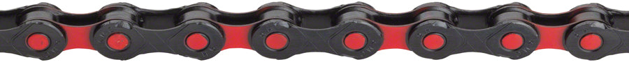KMC DLC 12 Chain - 12-Speed 126 Links Black/Red Chains KMC