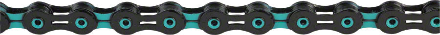 KMC DLC 11 Chain - 11-Speed 118 Links Black/Celeste Chains KMC