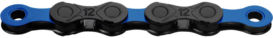 KMC DLC 12 Chain - 12-Speed 126 Links Black/Blue Chains KMC