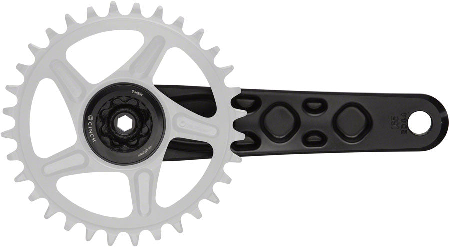 RaceFace Turbine Crankset - 165mm Direct Mount 136mm Spindle CINCH Interface 7050 Aluminum BLK Cranksets and Arms Race Face