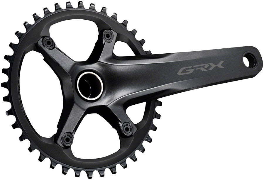 Shimano GRX FC-RX600-1 Crankset - 175mm 11-Speed 40t 110 BCD Hollowtech II Spindle Interface BLK Cranksets and Arms Shimano