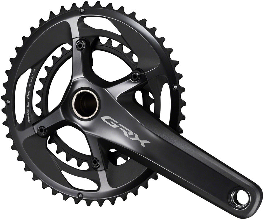 Shimano GRX FC-RX810-2 Crankset - 175mm 11-Speed 48/31t 110/80 BCD Hollowtech II Spindle Interface BLK Cranksets and Arms Shimano