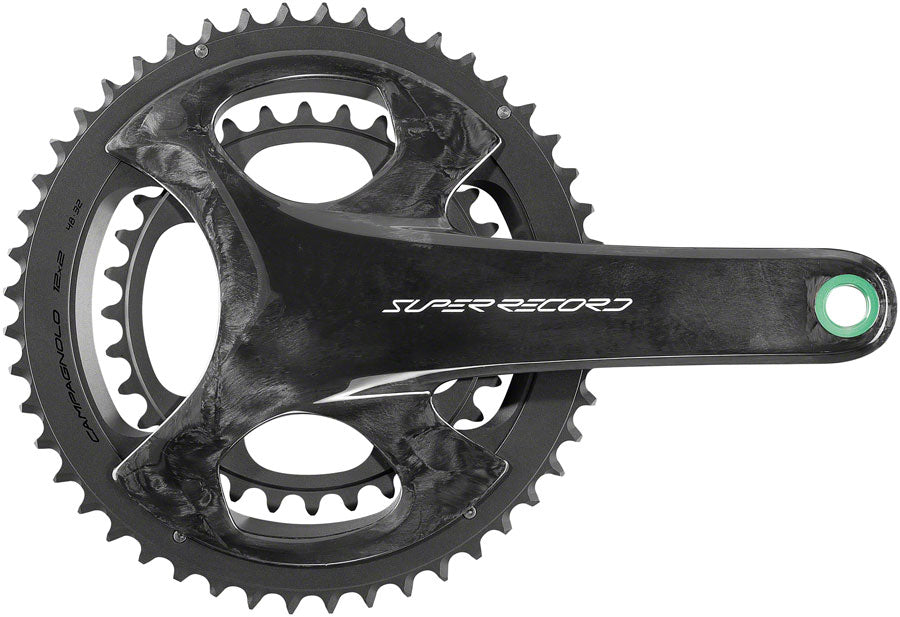 Campagnolo Super Record Wireless Crankset - 165mm 12-Speed 50/34t Campy  121/88 Asym BCD Ultra Torque Spindle Carbon - J212428