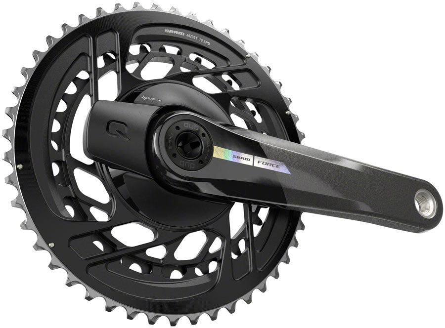 SRAM Force AXS Power Meter Crankset - 172.5mm 2x 12-Speed 46/33t Direct Mount DUB Spindle Interface Iridescent Gray D2 Cranksets and Arms SRAM