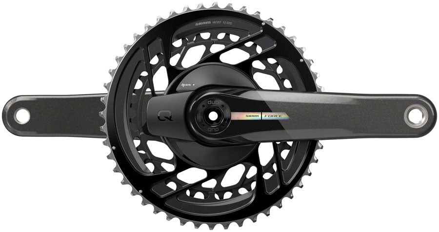 SRAM Force AXS Power Meter Crankset - 172.5mm 2x 12-Speed 48/35t Direct  Mount DUB Spindle Interface Iridescent Gray D2