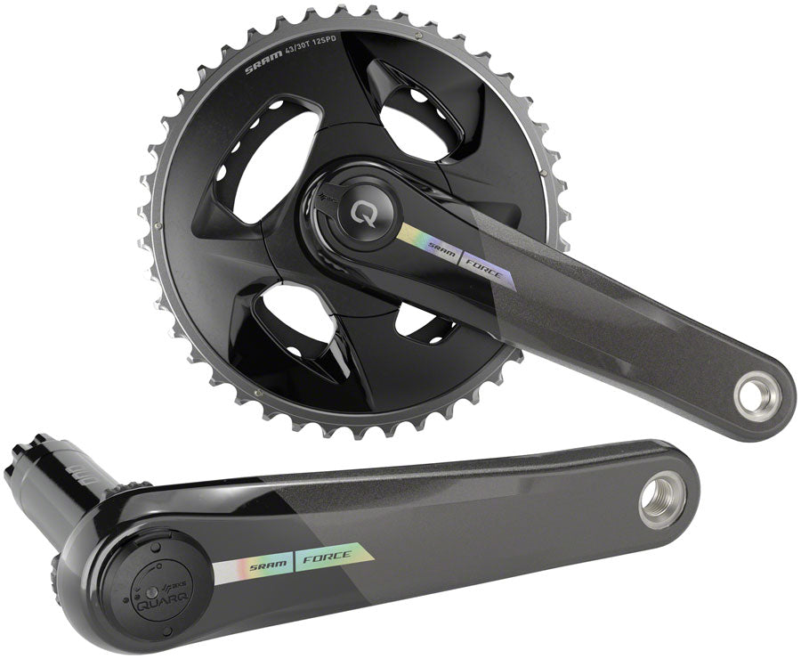 SRAM Force AXS Wide Power Meter Crankset - 165mm 2x 12-Speed 43/30t 94 BCD DUB Spindle Interface Iridescent Gray D2 Cranksets and Arms SRAM