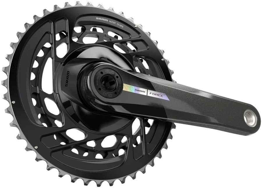 SRAM Force Crankset - 172.5mm 2x 12-Speed 46/33t Direct Mount DUB Spindle Interface Iridescent Gray D2 Cranksets and Arms SRAM