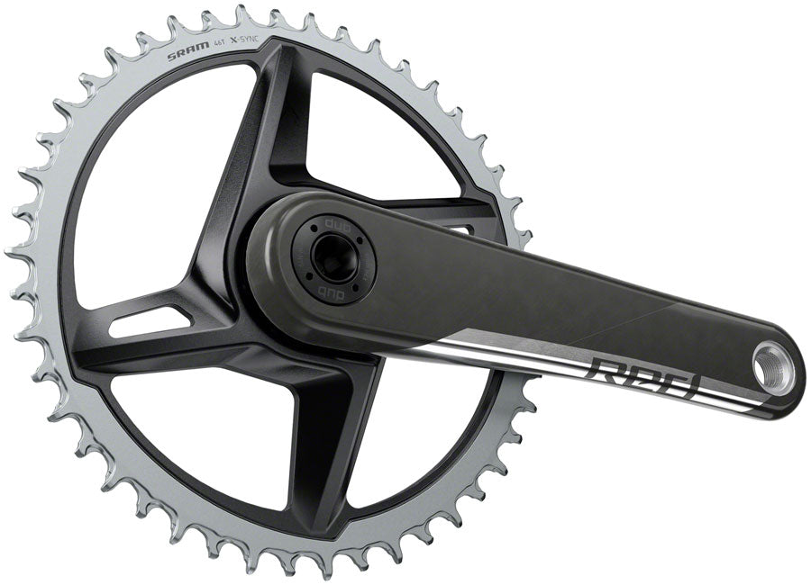 SRAM RED 1 AXS Crankset - 175mm 12-Speed 46t 8-Bolt Direct Mount DUB Spindle Interface Natural Carbon D1 Cranksets and Arms SRAM