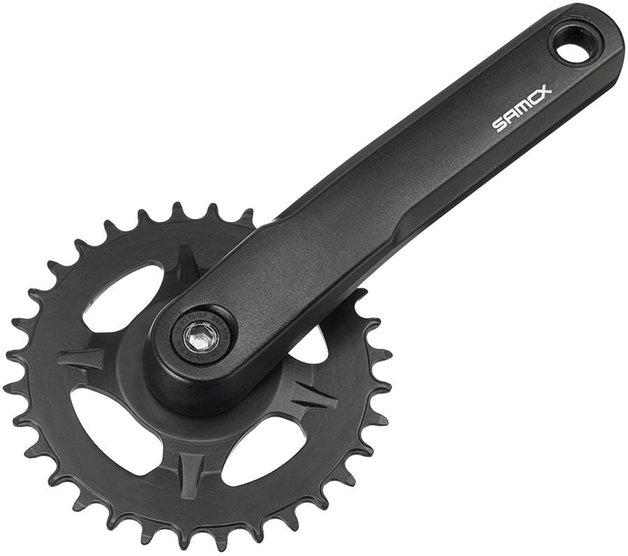 Samox AM38J Crankset - 152mm 11-Speed 30t Direct Mount Samox JIS Square Taper Spindle Interface Spindle Bolts Sold Separate BLK Cranksets and Arms SAMOX