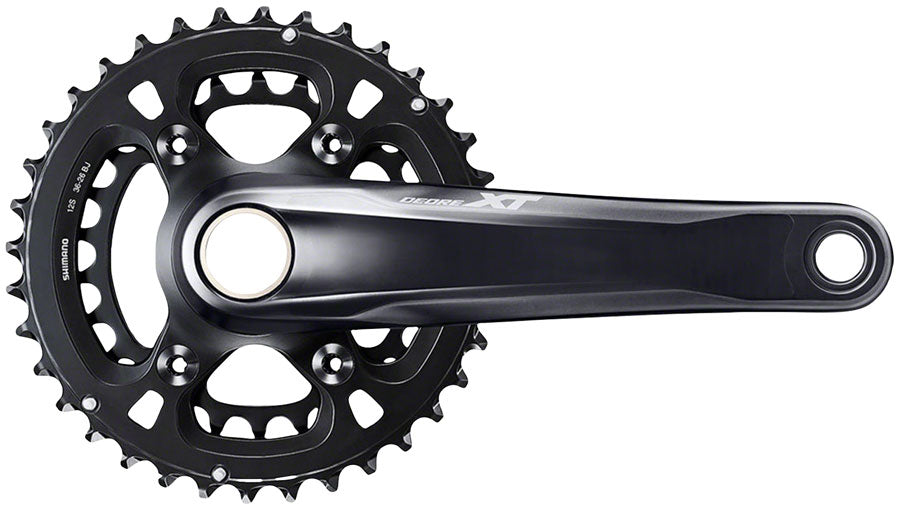 Shimano Deore XT FC-M8100-2 Crankset - 175mm 12-Speed 36/26t Direct Mount Hollowtech II Spindle Interface BLK Cranksets and Arms Shimano
