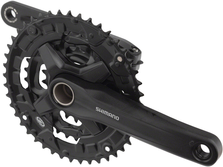 Shimano FC-MT210-3 Crankset - 175mm 9-Speed 44/32/22t Riveted 50mm Chainline BLK Cranksets and Arms Shimano