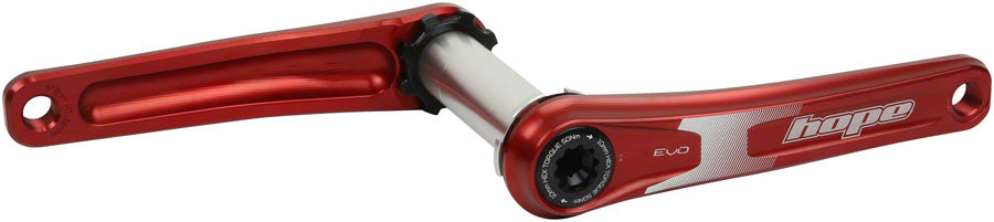 Hope Evo Crankset - 175mm Direct Mount 30mm Spindle For 135/142/141/148mm Rear Spacing Red Cranksets and Arms Hope