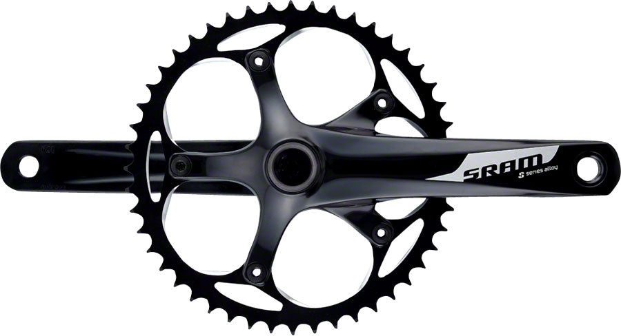 SRAM S-300 1.1 Courier Crankset - 170mm Single Speed 48t 130 BCD GXP Spindle Interface BLK Cranksets and Arms SRAM