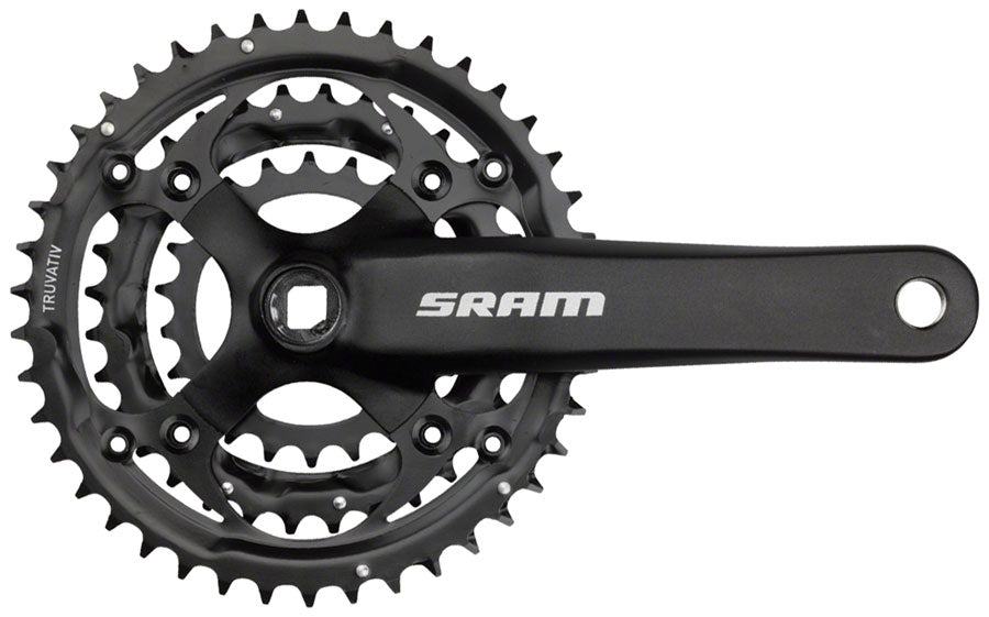 SRAM S-600 Crankset - 175mm 8-Speed 42/32/22t 104/64 BCD Square Taper JIS Spindle Interface BLK Cranksets and Arms SRAM