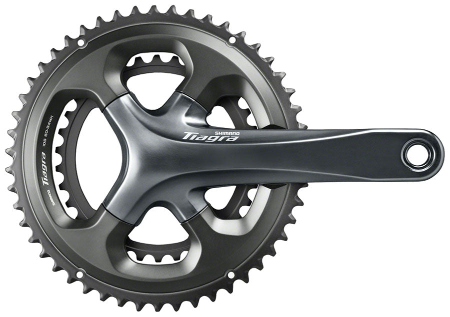 Shimano Tiagra FC-4700 Crankset - 172.5mm 10-Speed 50/34t 110 Asymmetric BCD Hollowtech II Spindle Interface Gray Cranksets and Arms Shimano