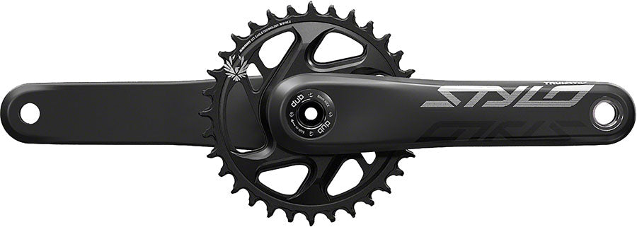 TruVativ STYLO Carbon Eagle Fat Bike Crankset - 170mm 12-Speed 30t Direct Mount DUB Spindle Interface For 170mm Rear Spacing BLK Cranksets and Arms TruVativ
