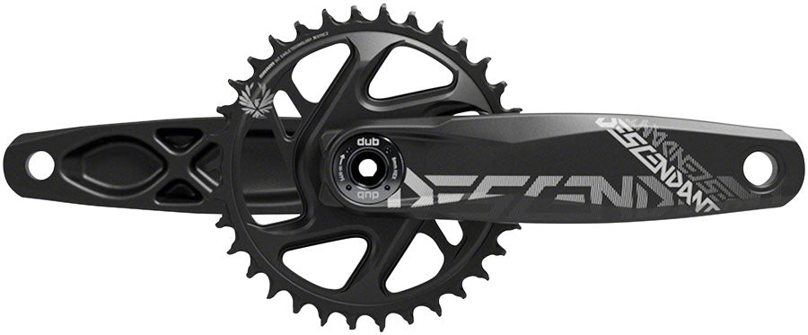 TruVativ Descendant All Downhill Crankset - 165mm 10/11-Speed 34t Direct Mount DUB Spindle Interface BLK B1 Cranksets and Arms TruVativ
