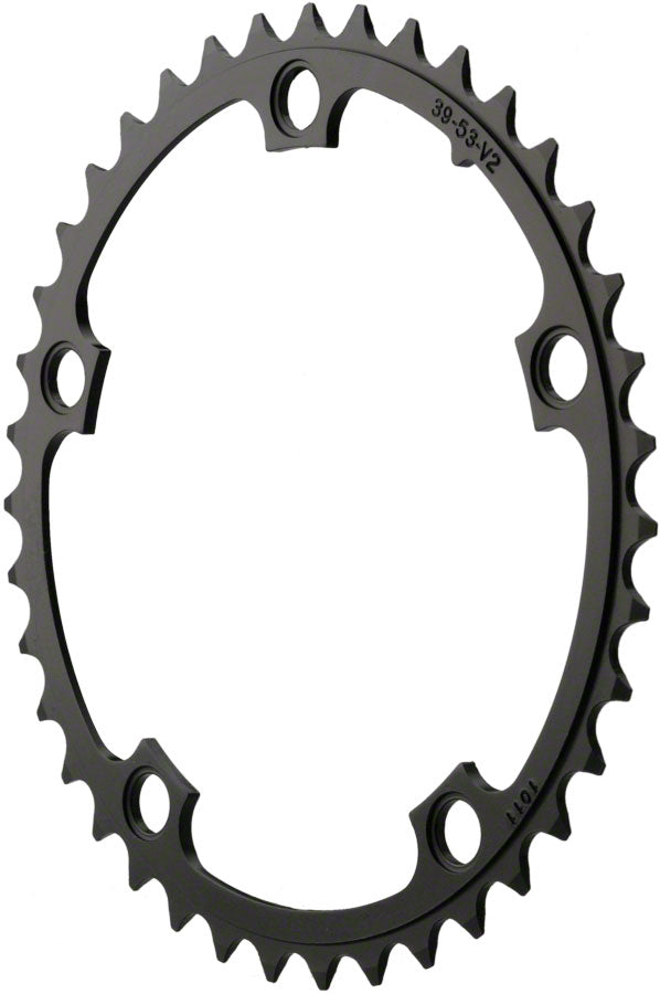 SRAM Red/Force/Rival/Apex 39T 10 Speed 130mm Black Chainring use w/ 48 or 53 Chainrings SRAM