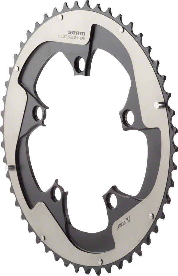 SRAM Red 22 50T 110mm BCD YAW Chainring Gray Hidden Non-Hidden Bolt Use 34T Chainrings SRAM