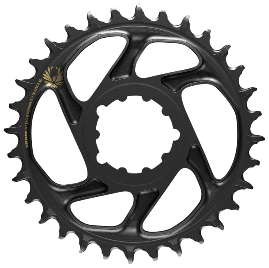 SRAM X-Sync 2 Eagle SL Direct Mount Chainring 34T Boost 3mm Offset BLK Gold Logo Chainrings SRAM