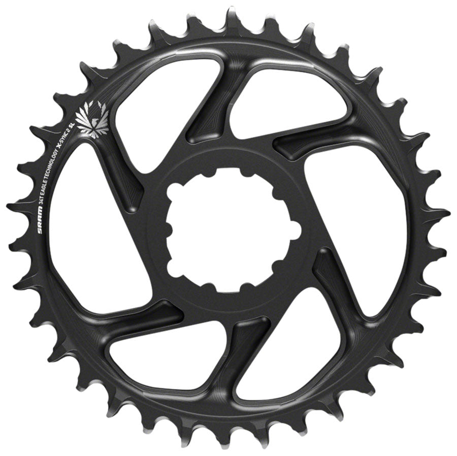 SRAM X-Sync 2 Eagle SL Direct Mount Chainring 36T Boost 3mm Offset BLK Gray Logo Chainrings SRAM