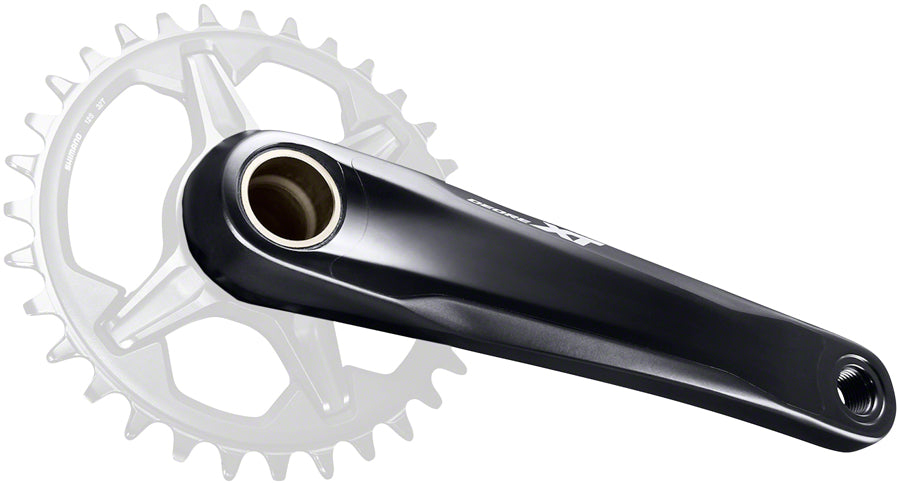 Shimano Deore XT FC-M8100-1 Crankset - 175mm 12-Speed 1x Direct Mount Hollowtech II Spindle Interface BLK Cranksets and Arms Shimano