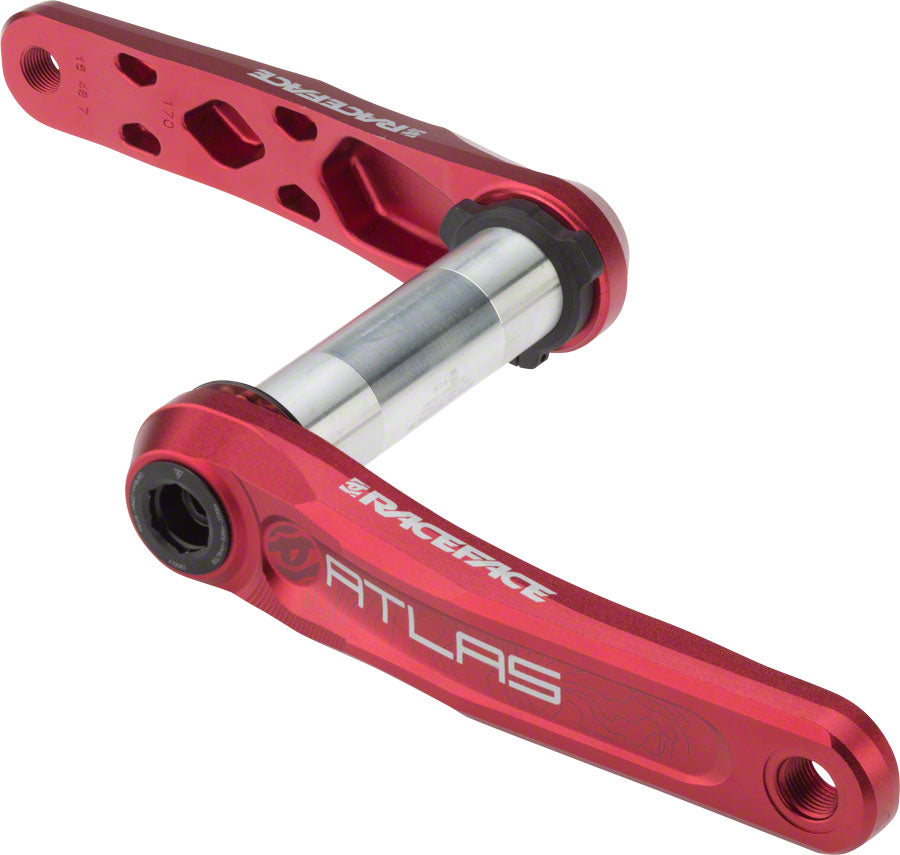 RaceFace Atlas Crankset - 170mm Direct Mount RaceFace CINCH Spindle Interface Red Cranksets and Arms Race Face