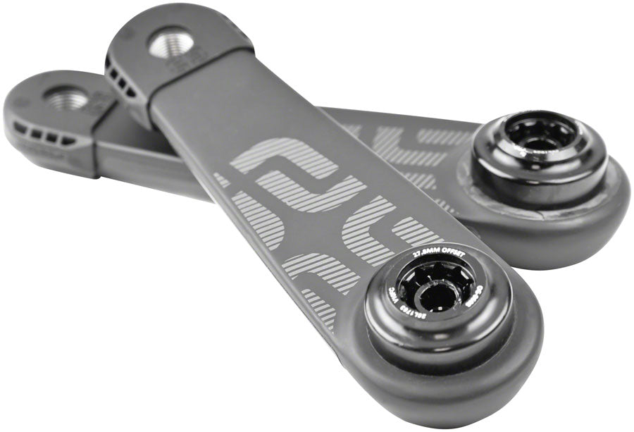 e*thirteen e*spec Race Carbon ebike Crank Arm Set - 165mm Brose S Mag Fazua Ride 50 Self Extractor BLK Carbon Fiber Ebike Crankset E*thirteen